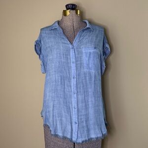 Blue Button-Down Shirt